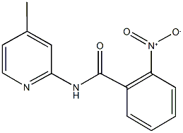 2-nitro-N-(4-methyl-2-pyridinyl)benzamide Struktur