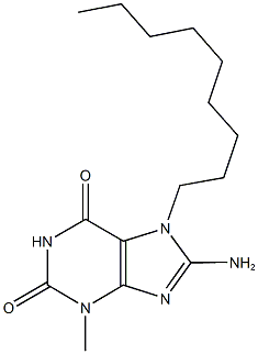 8-amino-3-methyl-7-nonyl-3,7-dihydro-1H-purine-2,6-dione Struktur