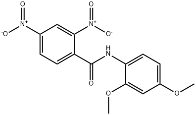 N-(2,4-dimethoxyphenyl)-2,4-bisnitrobenzamide Struktur