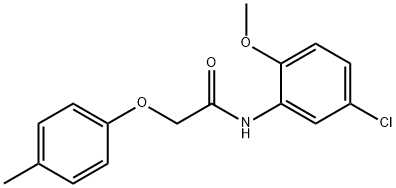 N-(5-chloro-2-methoxyphenyl)-2-(4-methylphenoxy)acetamide Struktur