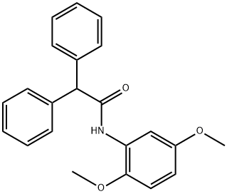 N-(2,5-dimethoxyphenyl)-2,2-diphenylacetamide Struktur