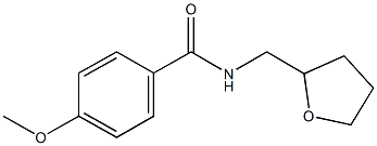 4-methoxy-N-(tetrahydro-2-furanylmethyl)benzamide Struktur