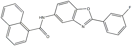 N-[2-(3-fluorophenyl)-1,3-benzoxazol-5-yl]-1-naphthamide Struktur