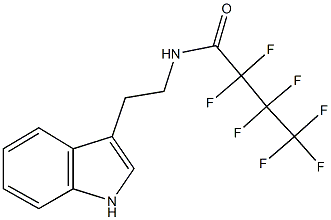 2,2,3,3,4,4,4-heptafluoro-N-[2-(1H-indol-3-yl)ethyl]butanamide Struktur