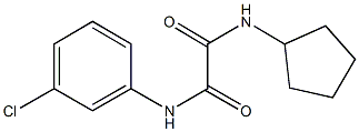 N~1~-(3-chlorophenyl)-N~2~-cyclopentylethanediamide Struktur