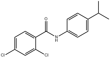 2,4-dichloro-N-(4-isopropylphenyl)benzamide Struktur