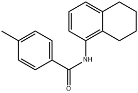 4-methyl-N-(5,6,7,8-tetrahydronaphthalen-1-yl)benzamide Struktur