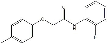 N-(2-fluorophenyl)-2-(4-methylphenoxy)acetamide Struktur