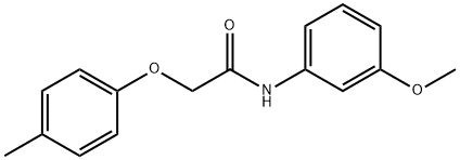 N-(3-methoxyphenyl)-2-(4-methylphenoxy)acetamide Struktur