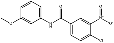 4-chloro-3-nitro-N-(3-methoxyphenyl)benzamide Struktur