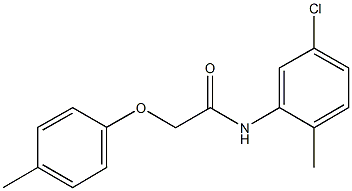 N-(5-chloro-2-methylphenyl)-2-(4-methylphenoxy)acetamide Struktur