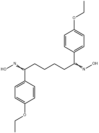 1,6-bis(4-ethoxyphenyl)-1,6-hexanedione dioxime Struktur