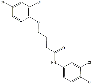 4-(2,4-dichlorophenoxy)-N-(3,4-dichlorophenyl)butanamide Struktur