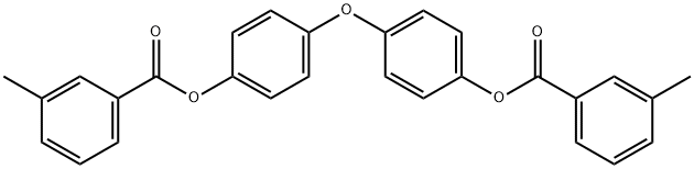 4-{4-[(3-methylbenzoyl)oxy]phenoxy}phenyl 3-methylbenzoate Struktur