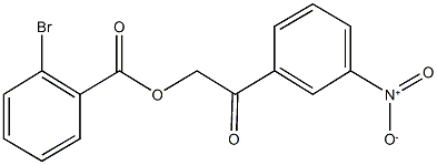 2-{3-nitrophenyl}-2-oxoethyl 3-({2,4-bisnitroanilino}methyl)pyridine Struktur