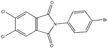 2-(4-bromophenyl)-5,6-dichloro-1H-isoindole-1,3(2H)-dione Struktur