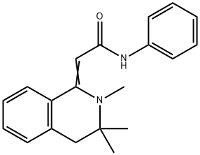 N-phenyl-2-(2,3,3-trimethyl-3,4-dihydro-1(2H)-isoquinolinylidene)acetamide Struktur