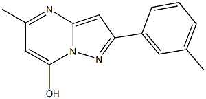 5-methyl-2-(3-methylphenyl)pyrazolo[1,5-a]pyrimidin-7-ol Struktur