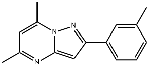 5,7-dimethyl-2-(3-methylphenyl)pyrazolo[1,5-a]pyrimidine Struktur