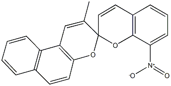 2-methyl-8'-nitro-spiro[3H-benzo[f]chromene-3,2'-(2'H)-chromene] Struktur