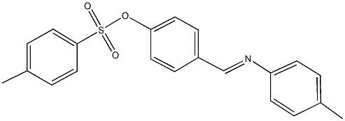 4-{[(4-methylphenyl)imino]methyl}phenyl 4-methylbenzenesulfonate Struktur