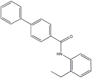 N-(2-ethylphenyl)[1,1'-biphenyl]-4-carboxamide Struktur