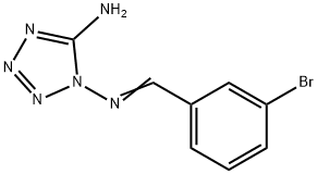 N-(5-amino-1H-tetraazol-1-yl)-N-(3-bromobenzylidene)amine Struktur