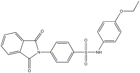 4-(1,3-dioxo-1,3-dihydro-2H-isoindol-2-yl)-N-(4-ethoxyphenyl)benzenesulfonamide Struktur