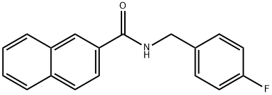 N-(4-fluorobenzyl)-2-naphthamide Struktur