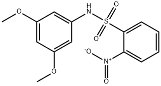 N-(3,5-dimethoxyphenyl)-2-nitrobenzenesulfonamide Struktur