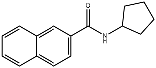 N-cyclopentyl-2-naphthamide Struktur