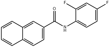 N-(2,4-difluorophenyl)-2-naphthamide Struktur