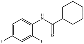 N-(2,4-difluorophenyl)cyclohexanecarboxamide Struktur