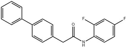 2-[1,1'-biphenyl]-4-yl-N-(2,4-difluorophenyl)acetamide Struktur