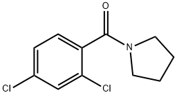 1-[(2,4-dichlorophenyl)carbonyl]pyrrolidine Struktur