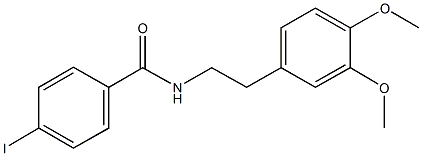 N-[2-(3,4-dimethoxyphenyl)ethyl]-4-iodobenzamide Struktur