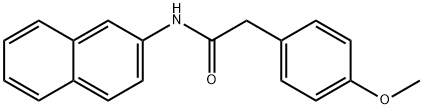 2-(4-methoxyphenyl)-N-(2-naphthyl)acetamide Struktur