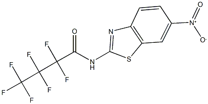 2,2,3,3,4,4,4-heptafluoro-N-{6-nitro-1,3-benzothiazol-2-yl}butanamide Struktur