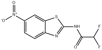 2,2-difluoro-N-{6-nitro-1,3-benzothiazol-2-yl}acetamide Struktur