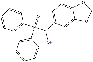 1,3-benzodioxol-5-yl(diphenylphosphoryl)methanol Struktur