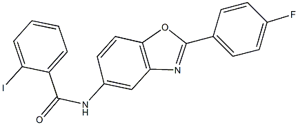 N-[2-(4-fluorophenyl)-1,3-benzoxazol-5-yl]-2-iodobenzamide Struktur