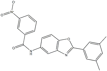 N-[2-(3,5-dimethylphenyl)-1,3-benzoxazol-5-yl]-3-nitrobenzamide Struktur