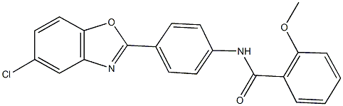 N-[4-(5-chloro-1,3-benzoxazol-2-yl)phenyl]-2-(methyloxy)benzamide Struktur