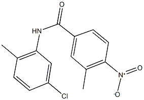 N-(5-chloro-2-methylphenyl)-4-nitro-3-methylbenzamide Struktur