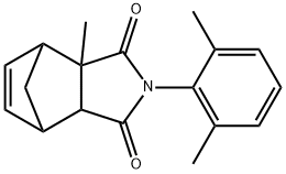 4-(2,6-dimethylphenyl)-2-methyl-4-azatricyclo[5.2.1.0~2,6~]dec-8-ene-3,5-dione Struktur