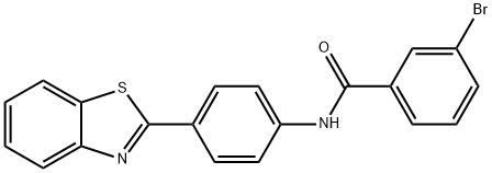 N-[4-(1,3-benzothiazol-2-yl)phenyl]-3-bromobenzamide Struktur