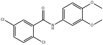 2,5-dichloro-N-(3,4-dimethoxyphenyl)benzamide Struktur