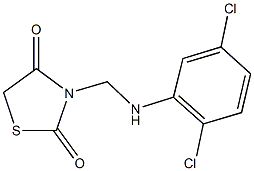 3-[(2,5-dichloroanilino)methyl]-1,3-thiazolidine-2,4-dione Struktur