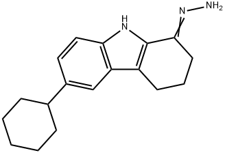 6-cyclohexyl-2,3,4,9-tetrahydro-1H-carbazol-1-one hydrazone Struktur