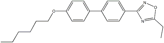 4'-(5-ethyl-1,2,4-oxadiazol-3-yl)[1,1'-biphenyl]-4-yl hexyl ether Struktur